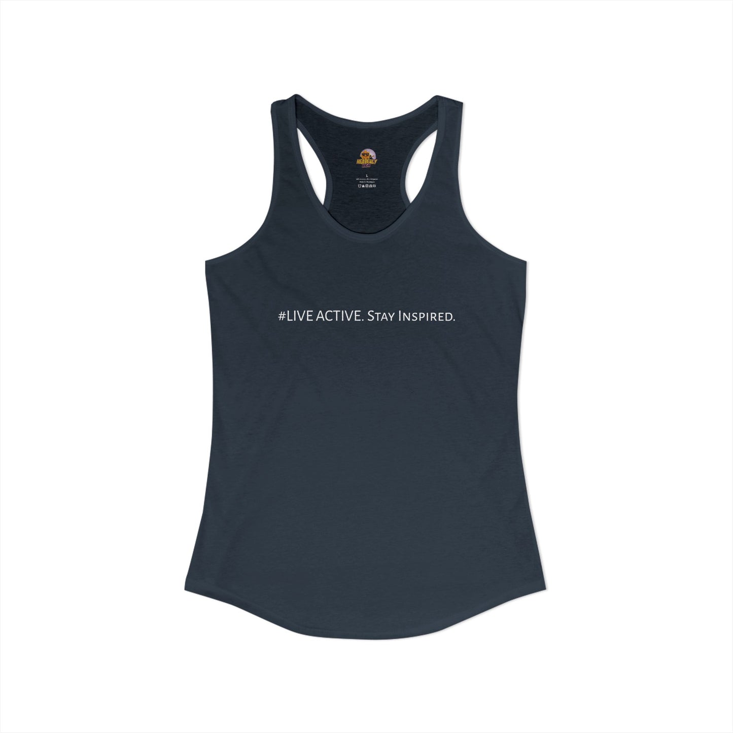 Women's "Live Active. Stay Inspired." Tank (White Logo)