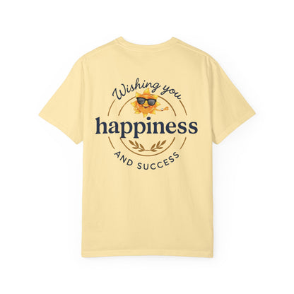 Wishing You Happiness Unisex T-Shirt, Casual Wear, Gift for Friends, Positive Vibes Tee, Summer Style, Motivational Clothing