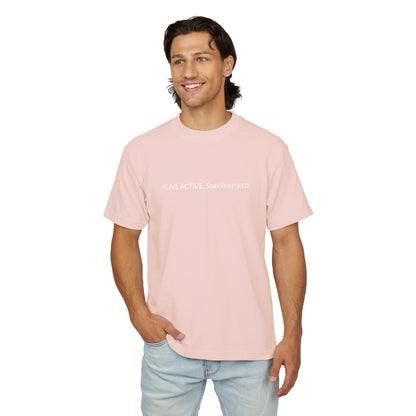 “Live Active. Stay Inspired.” with Happiness & Success — Boxy Graphic T-Shirt