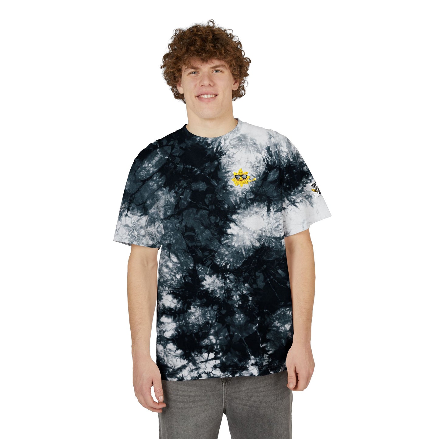 Vibrant Oversized Tie-Dye T-Shirt, Festival Wear, Unisex Casual Tee