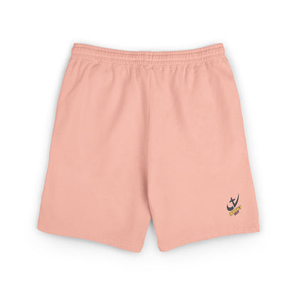 "Live Active. Stay Inspired." Sweat Shorts — Lightweight Casual Lounge Shorts (White Logo)