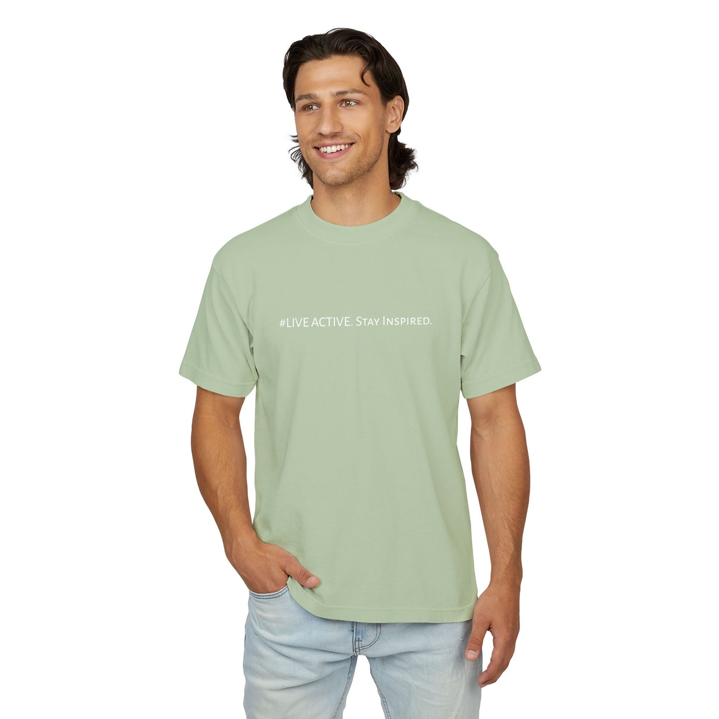“Live Active. Stay Inspired.” with Happiness & Success — Boxy Graphic T-Shirt