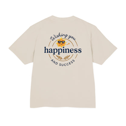 “Live Active. Stay Inspired.” with Happiness & Success — Boxy Graphic T-Shirt