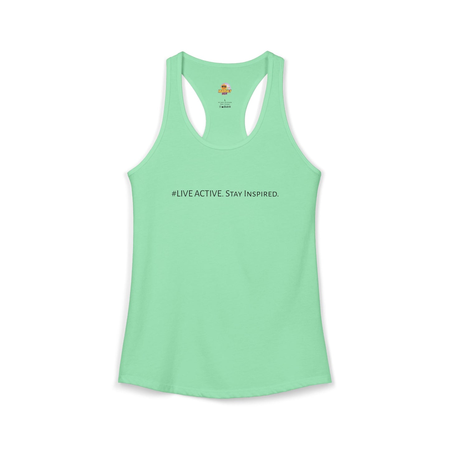 Women's "Live Active. Stay Inspired." Tank (Black Logo)