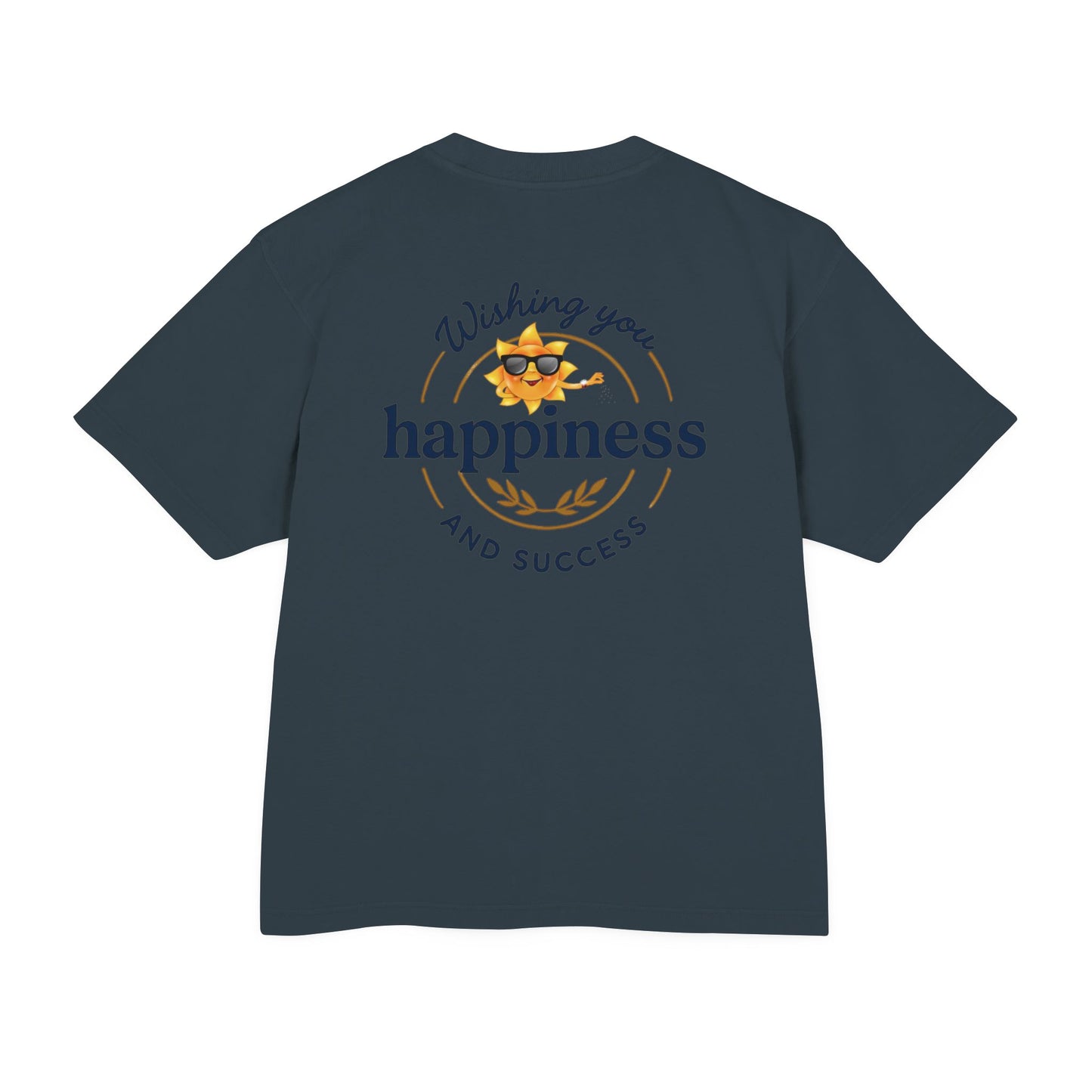 “Live Active. Stay Inspired.” with Happiness & Success — Boxy Graphic T-Shirt