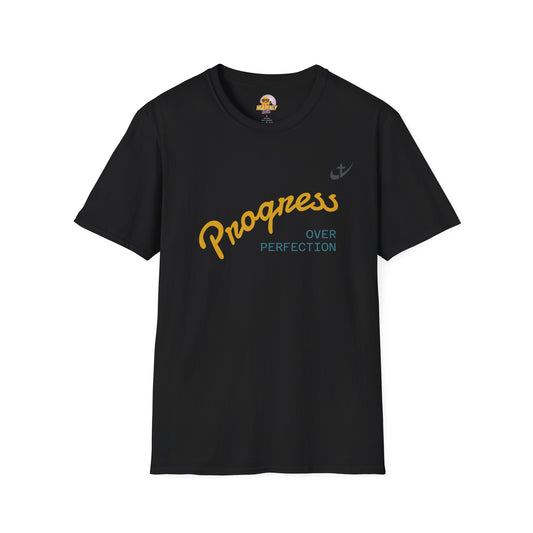 Progress Over Perfection T-Shirt — "Live Active" Tropical Graphic Tee
