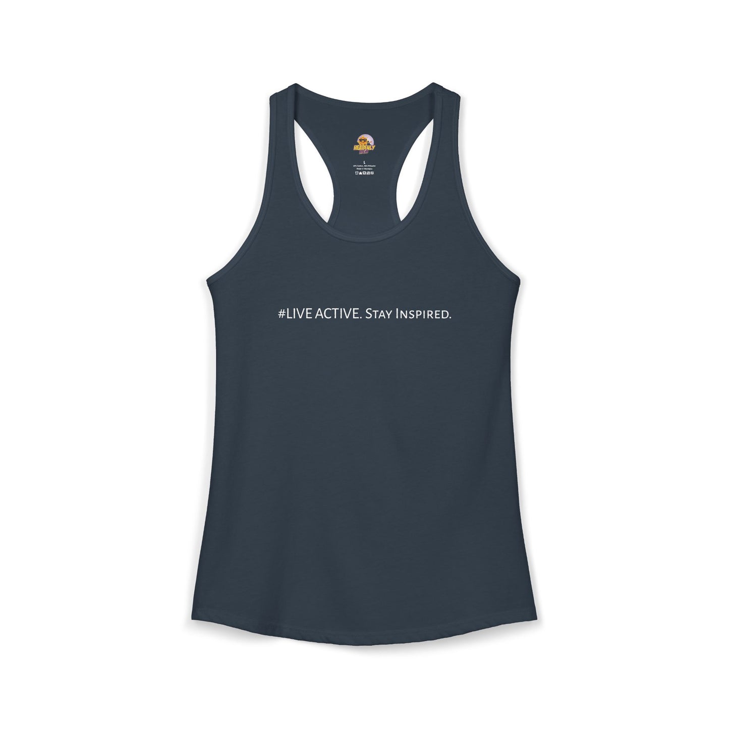 Women's "Live Active. Stay Inspired." Tank (White Logo)