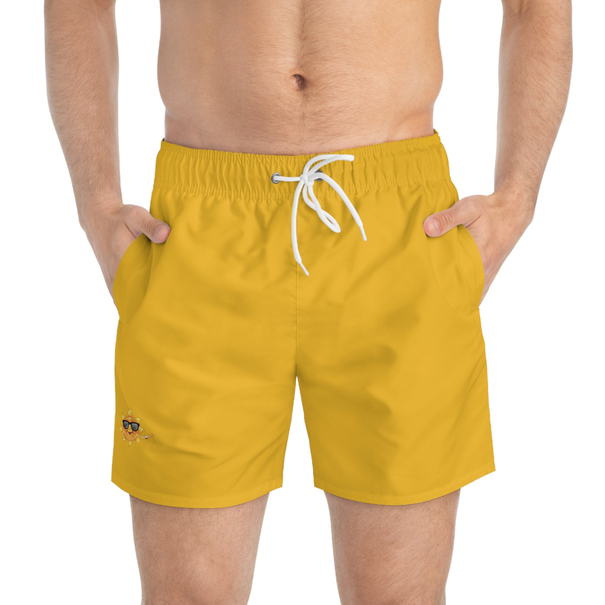 Heavenlyhigh Sun— Yellow  Swim Trunks, Beachwear, & Pool Parties