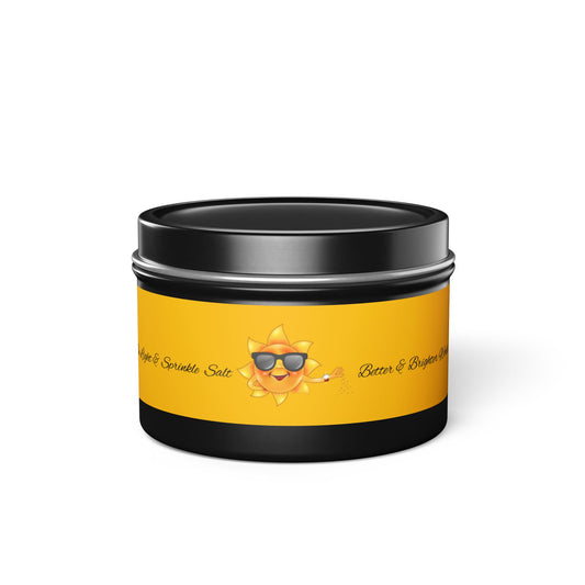 Bright Sun Tin Candles, Feel-Good Decor for Home, Relaxation, Aromatherapy