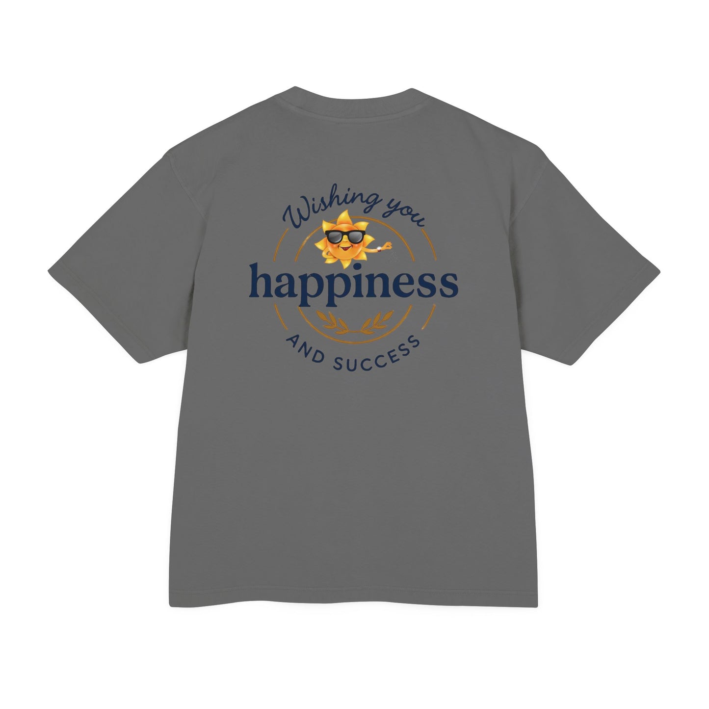 “Live Active. Stay Inspired.” with Happiness & Success — Boxy Graphic T-Shirt