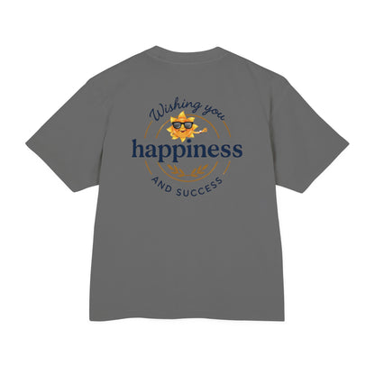 “Live Active. Stay Inspired.” with Happiness & Success — Boxy Graphic T-Shirt