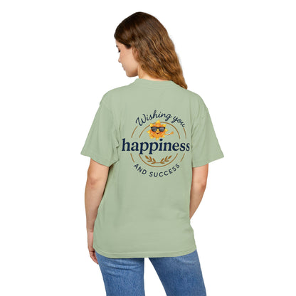 “Live Active. Stay Inspired.” with Happiness & Success — Boxy Graphic T-Shirt