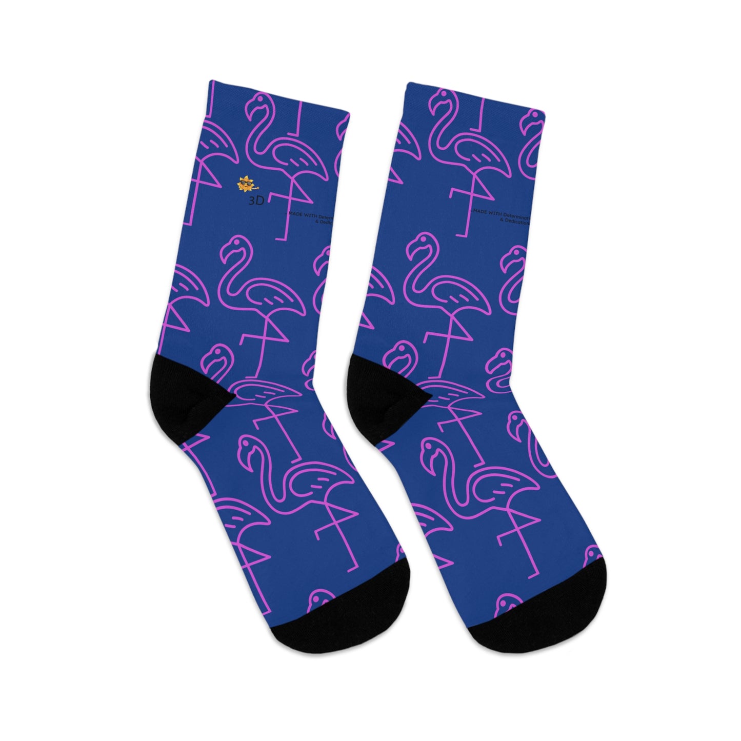 Tropical Flamingo Socks | Eco-Friendly Novelty Socks for Women | Fun Gift for Birthdays, Summer Parties, and Eco-Conscious Friends