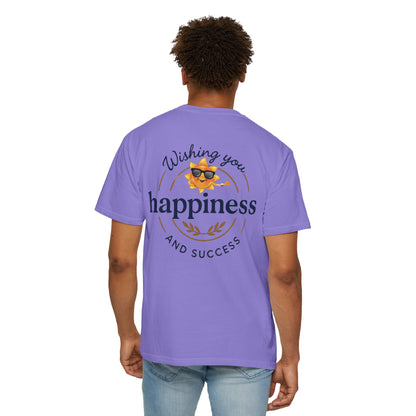 Wishing You Happiness Unisex T-Shirt, Casual Wear, Gift for Friends, Positive Vibes Tee, Summer Style, Motivational Clothing