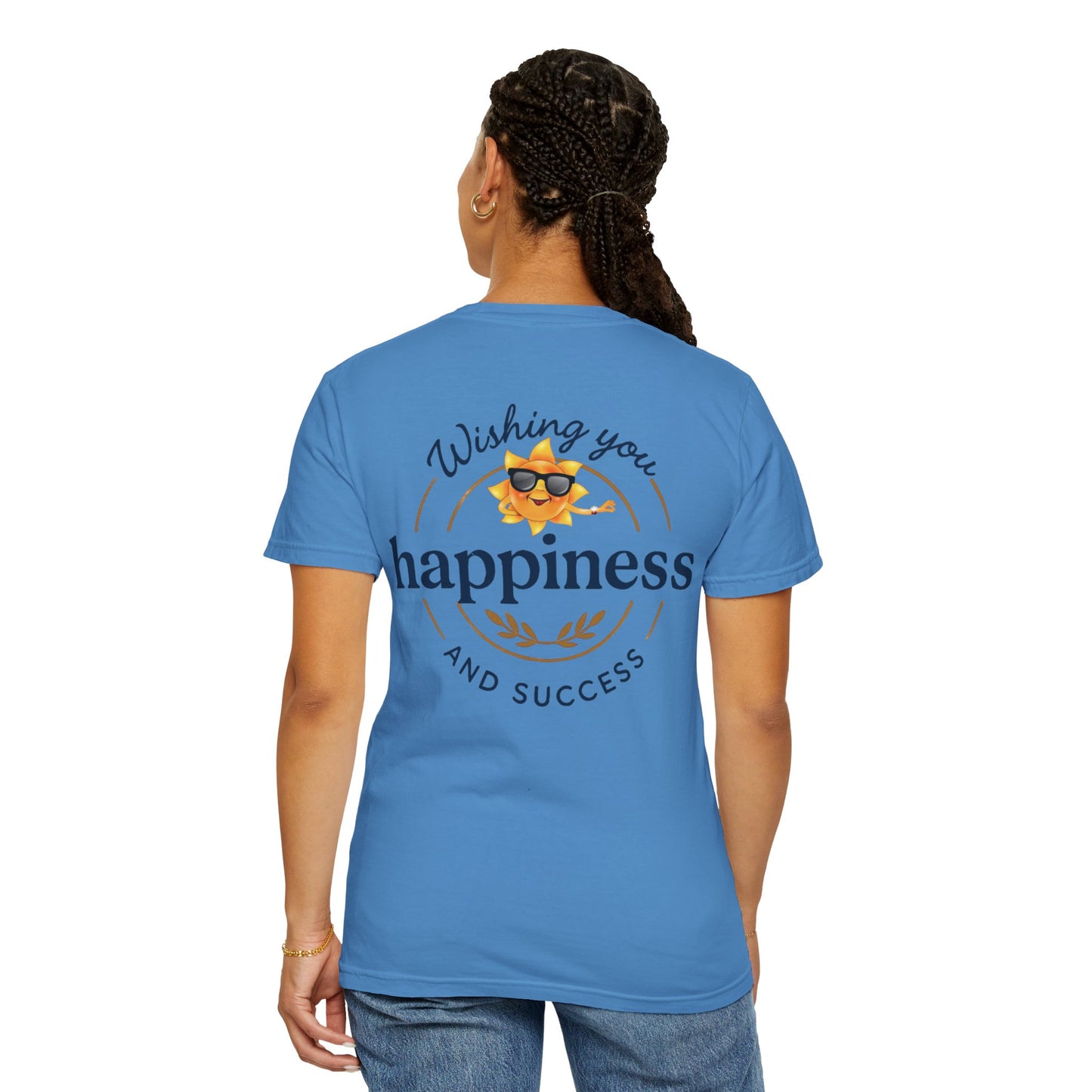 Wishing You Happiness Unisex T-Shirt, Casual Wear, Gift for Friends, Positive Vibes Tee, Summer Style, Motivational Clothing