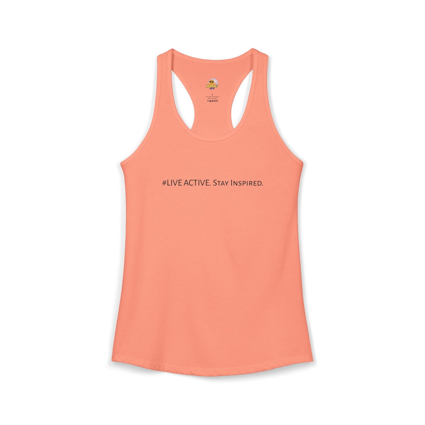 Women's "Live Active. Stay Inspired." Tank (Black Logo)