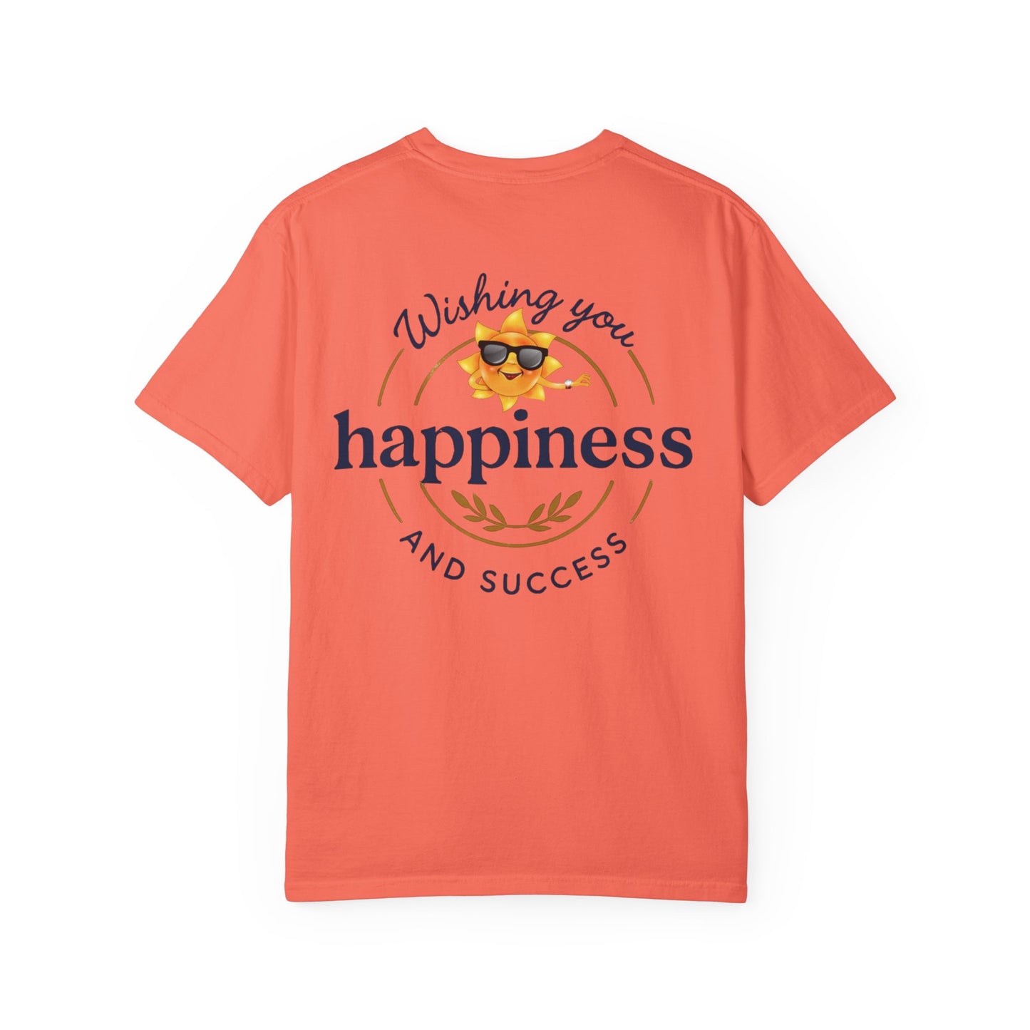 Wishing You Happiness Unisex T-Shirt, Casual Wear, Gift for Friends, Positive Vibes Tee, Summer Style, Motivational Clothing