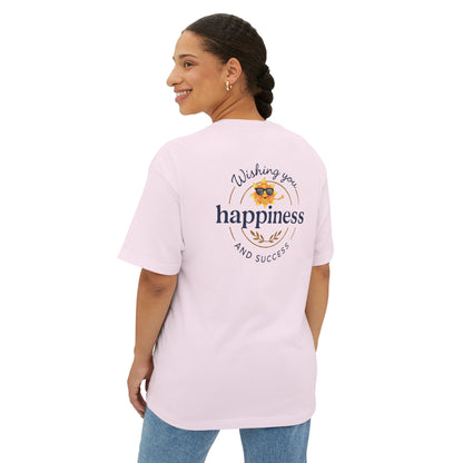Heavenlyhigh T-Shirt — "Wishing You Happiness and Success" with Sun Logo Graphic Tee