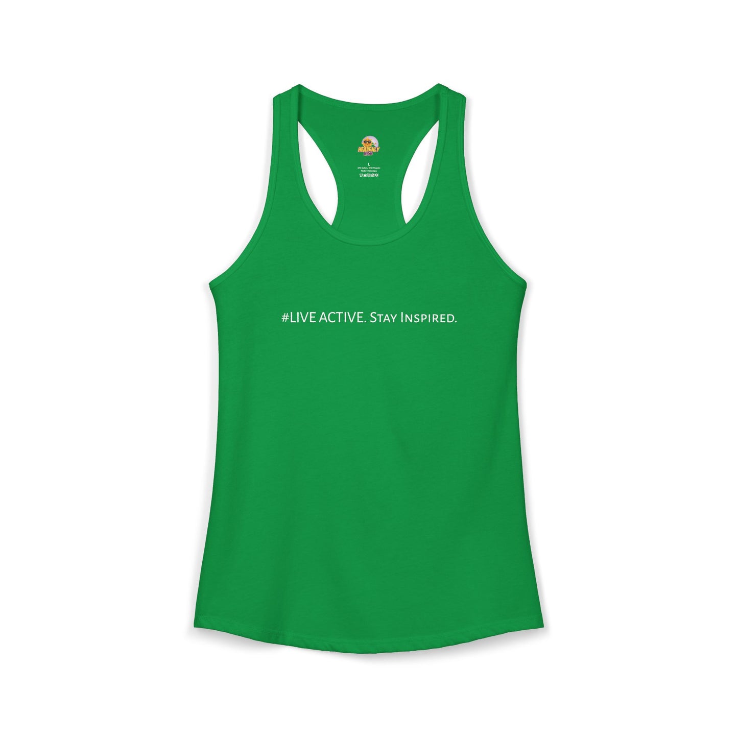 Women's "Live Active. Stay Inspired." Tank (White Logo)