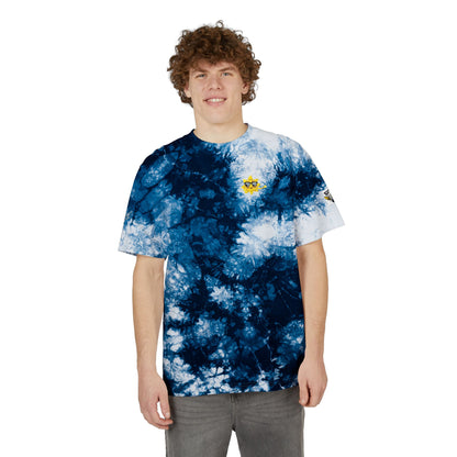 Vibrant Oversized Tie-Dye T-Shirt with Fun Embroidery, Summer Essential, Boho Fashion, Festival Wear, Unisex Casual Tee