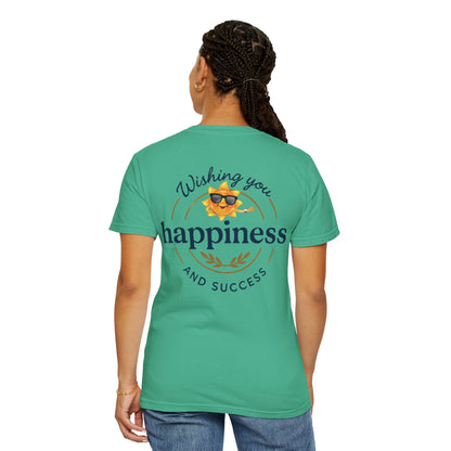 Wishing You Happiness Unisex T-Shirt, Casual Wear, Gift for Friends, Positive Vibes Tee, Summer Style, Motivational Clothing