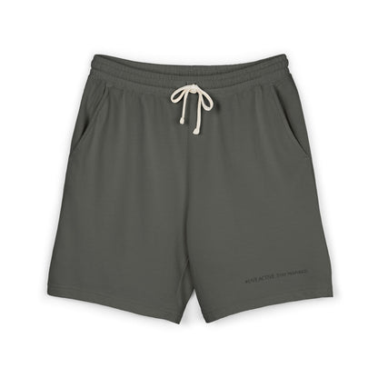 "Live Active. Stay Inspired." Sweat Shorts — Lightweight Casual Lounge Shorts (Black Logo)