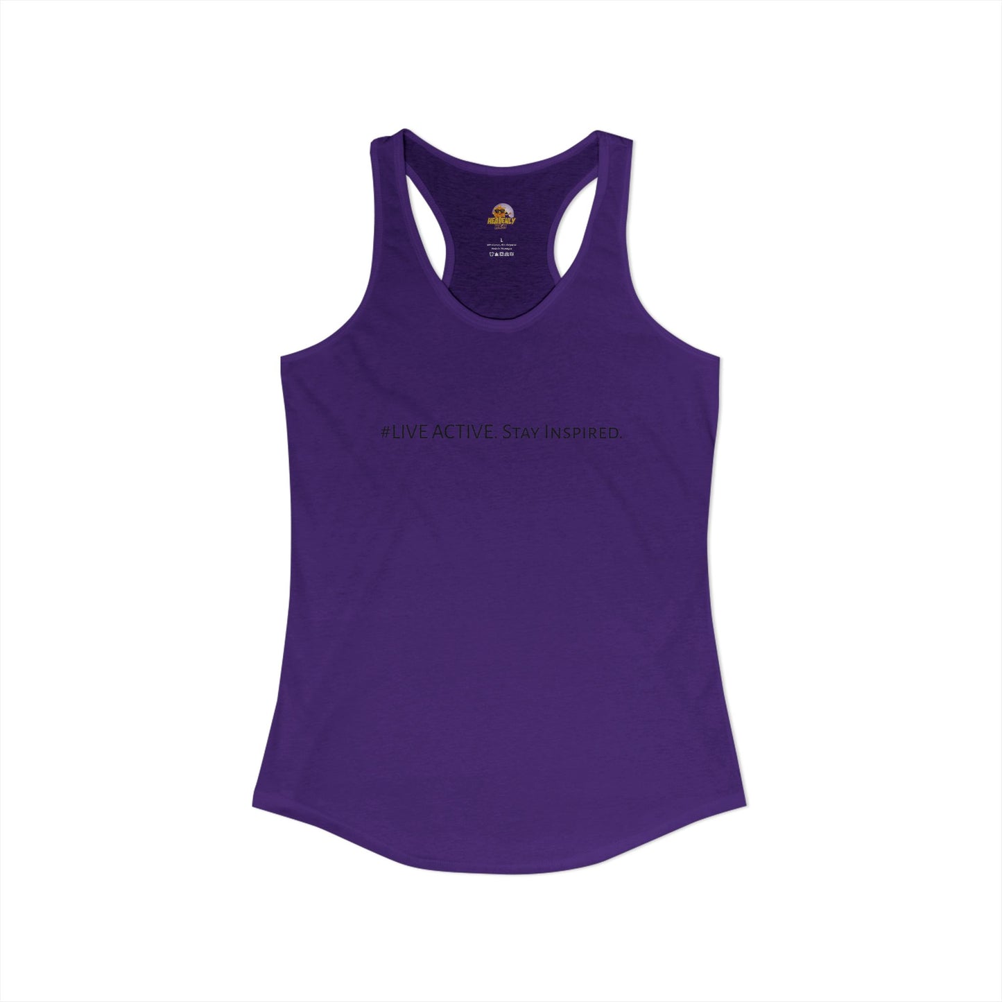 Women's "Live Active. Stay Inspired." Tank (Black Logo)
