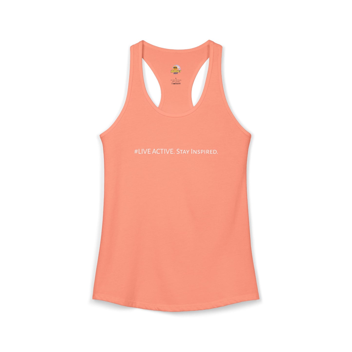 Women's "Live Active. Stay Inspired." Tank (White Logo)