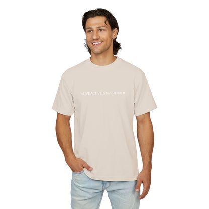 “Live Active. Stay Inspired.” with Happiness & Success — Boxy Graphic T-Shirt