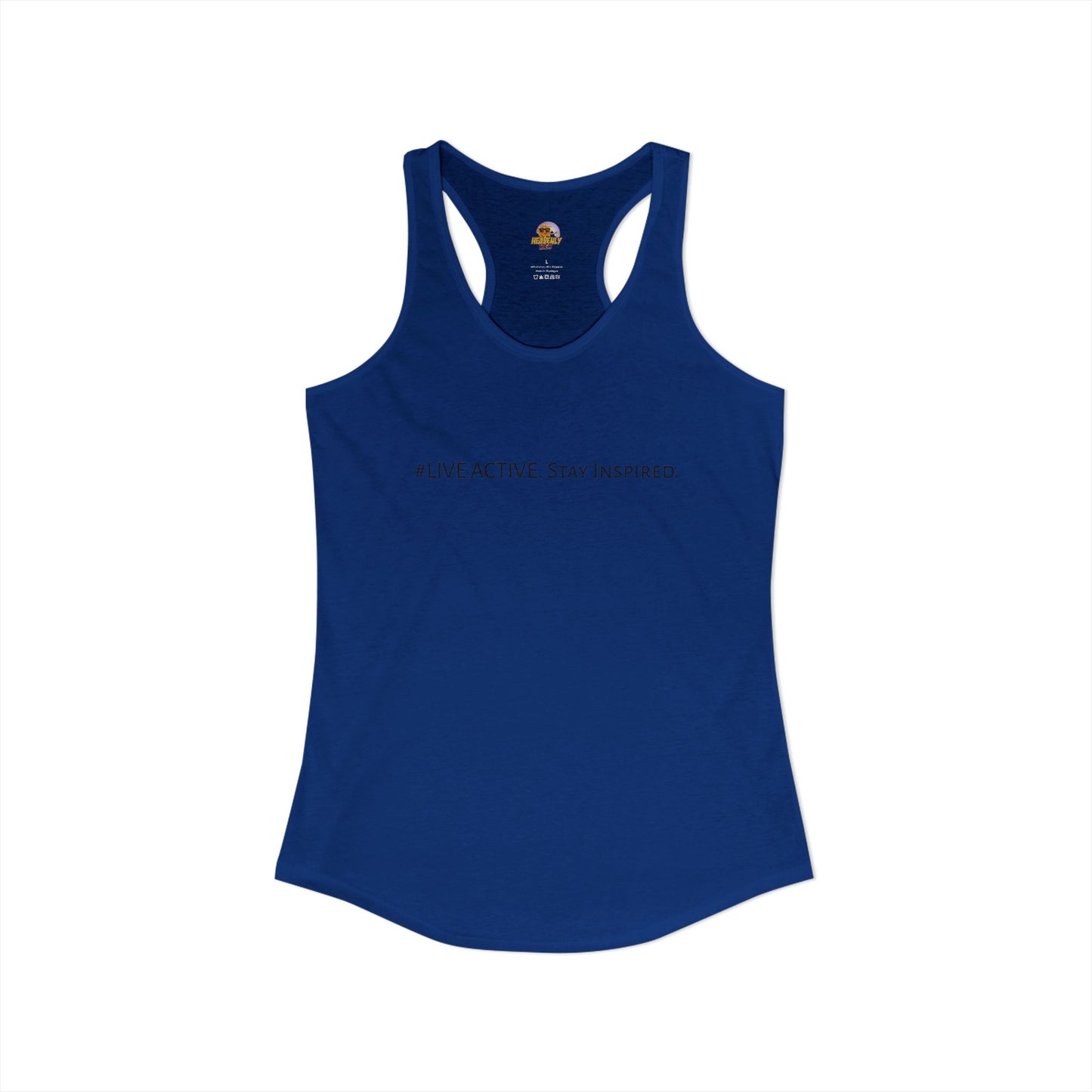 Women's "Live Active. Stay Inspired." Tank (Black Logo)