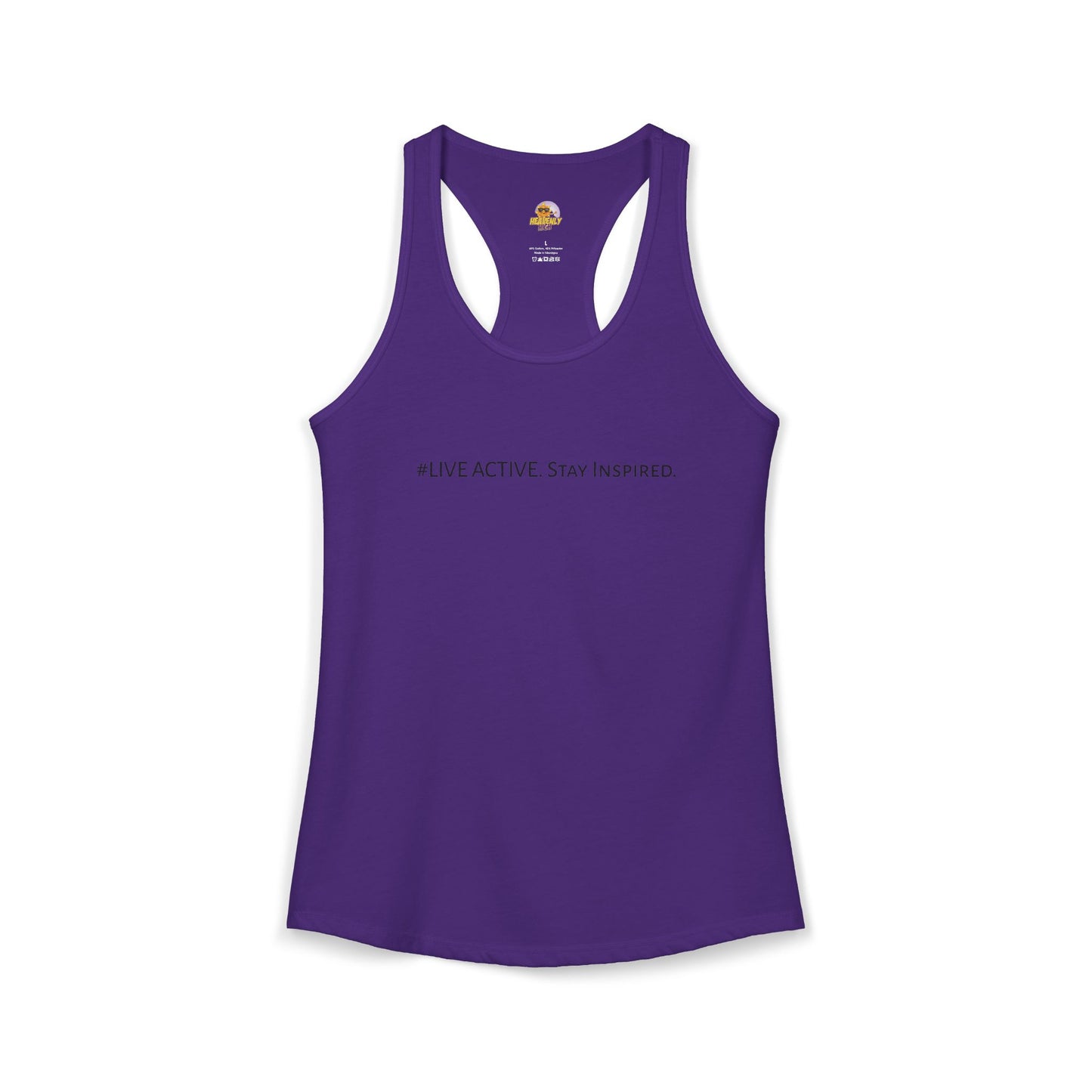Women's "Live Active. Stay Inspired." Tank (Black Logo)