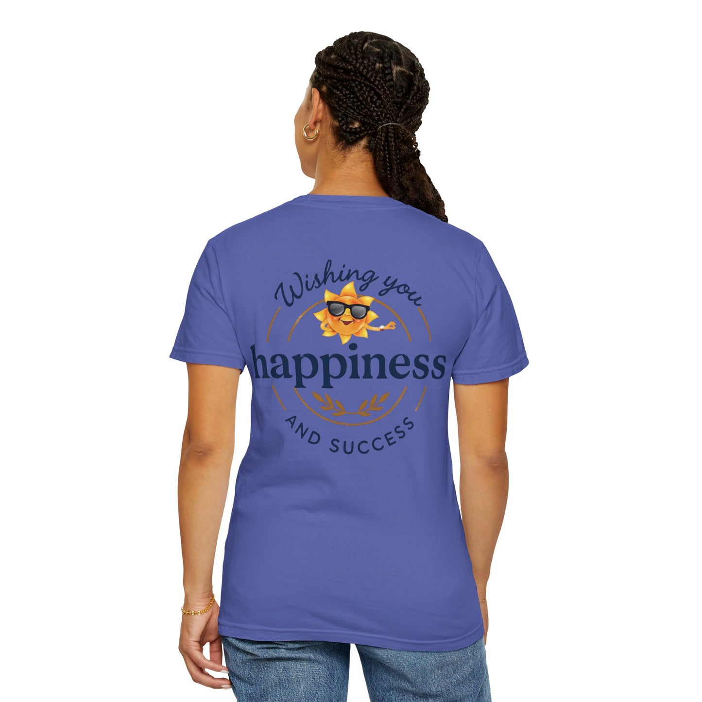 Wishing You Happiness Unisex T-Shirt, Casual Wear, Gift for Friends, Positive Vibes Tee, Summer Style, Motivational Clothing