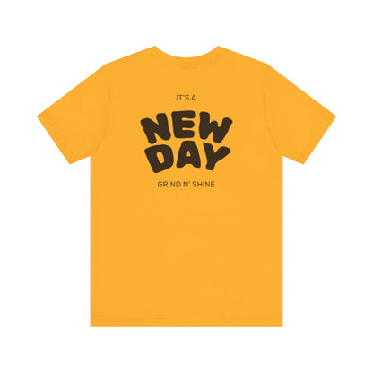 It's a New Day Unisex Tee, Motivational Shirt, Casual Wear, Gift for Him, Gift for Her, Positive Vibes, Everyday Essential