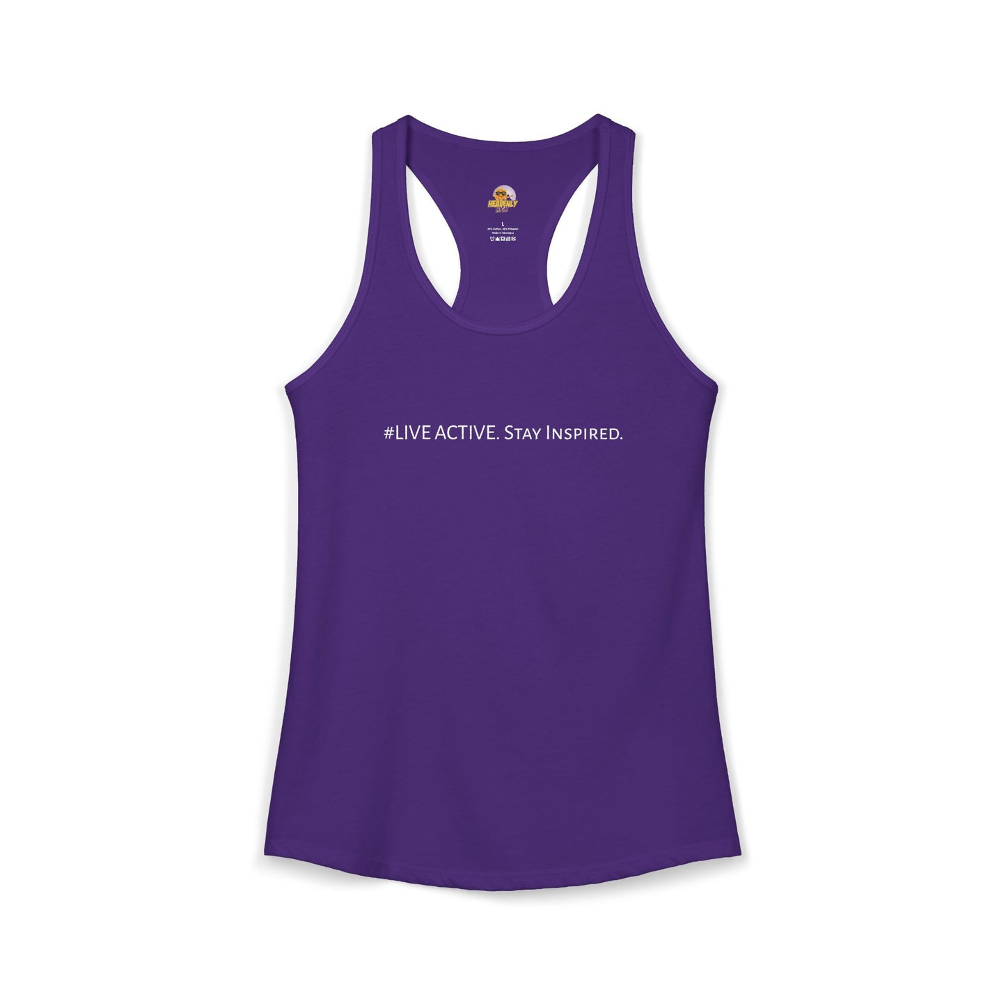Women's "Live Active. Stay Inspired." Tank (White Logo)