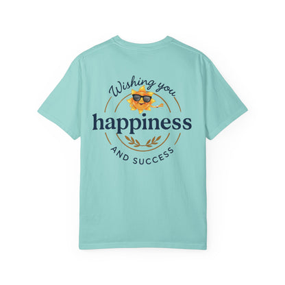 Wishing You Happiness Unisex T-Shirt, Casual Wear, Gift for Friends, Positive Vibes Tee, Summer Style, Motivational Clothing