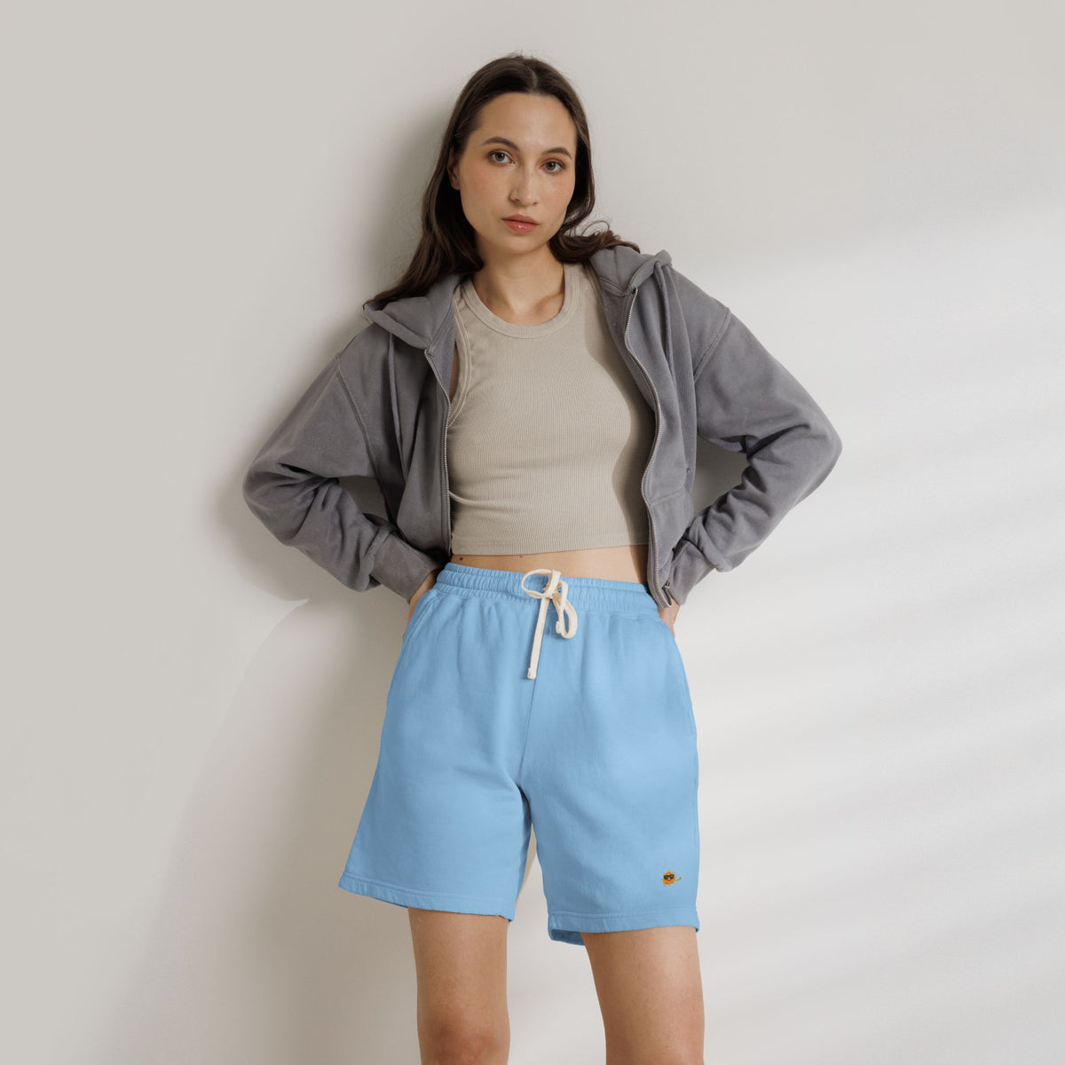 Heavenlyhigh Sun logo — Casual Lounge Sweat Shorts