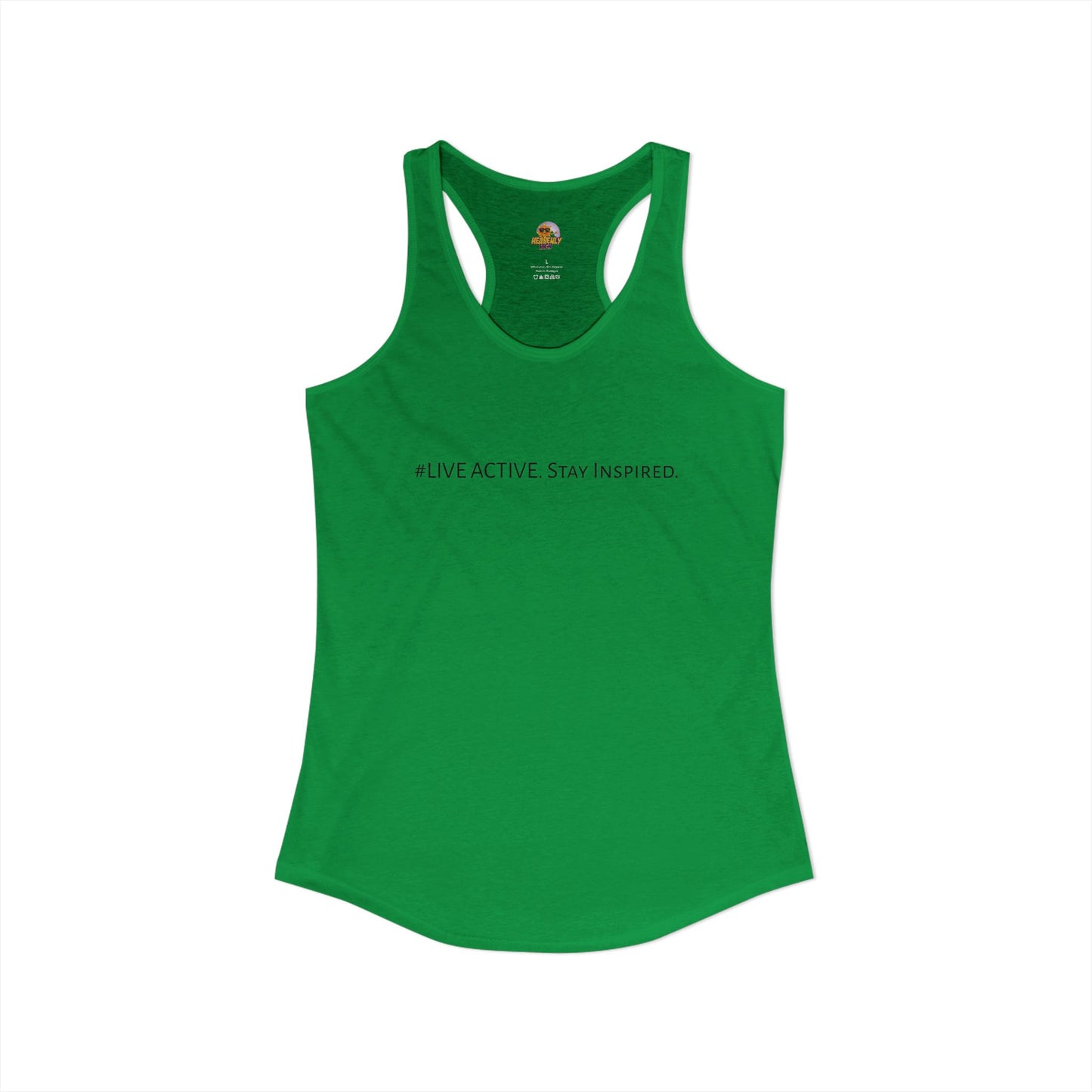 Women's "Live Active. Stay Inspired." Tank (Black Logo)