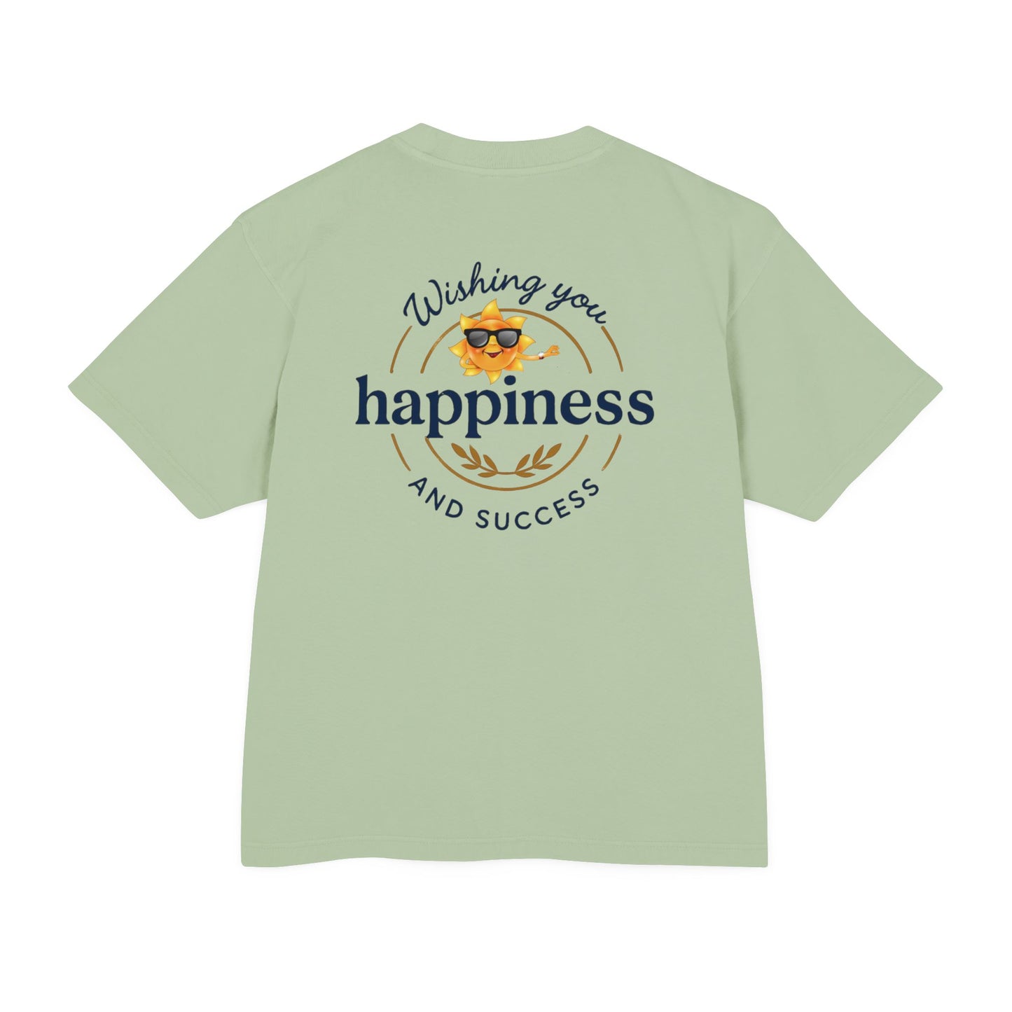 “Live Active. Stay Inspired.” with Happiness & Success — Boxy Graphic T-Shirt