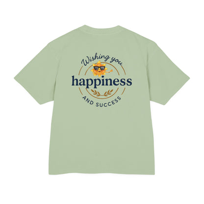 “Live Active. Stay Inspired.” with Happiness & Success — Boxy Graphic T-Shirt