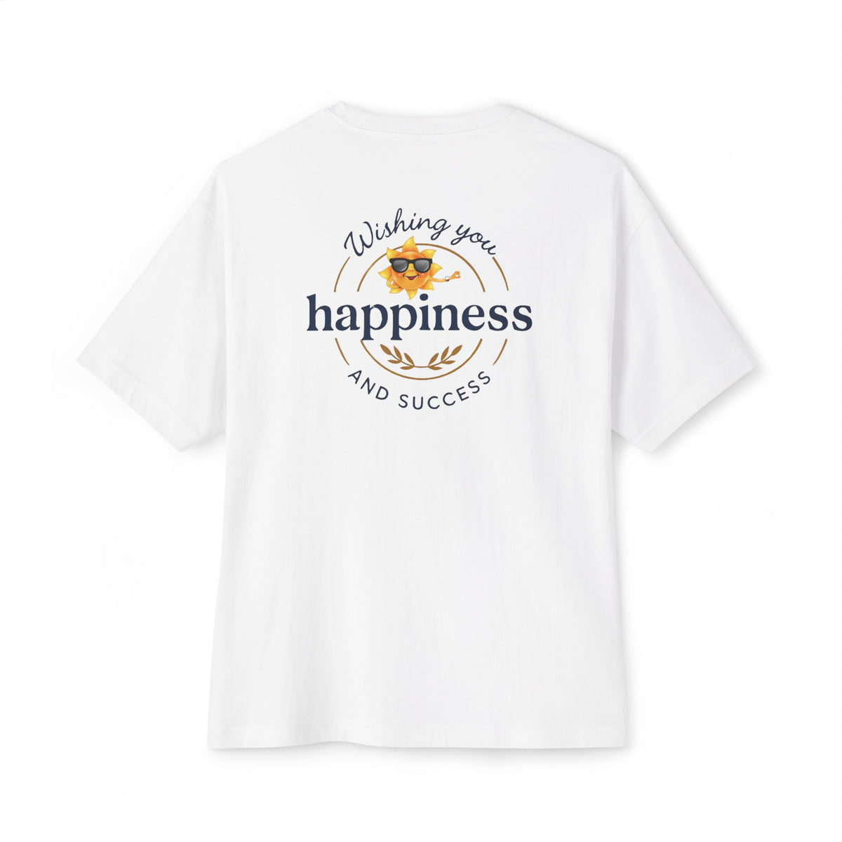Heavenlyhigh T-Shirt — "Wishing You Happiness and Success" with Sun Logo Graphic Tee
