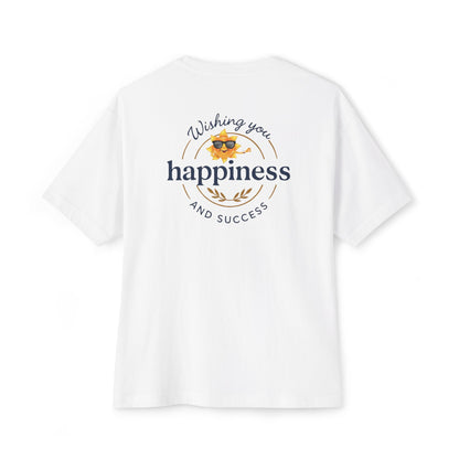 Heavenlyhigh T-Shirt — "Wishing You Happiness and Success" with Sun Logo Graphic Tee