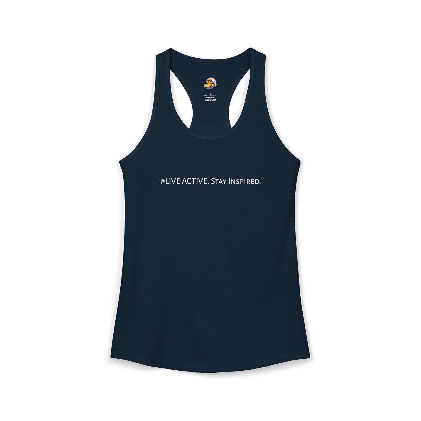 Women's "Live Active. Stay Inspired." Tank (White Logo)