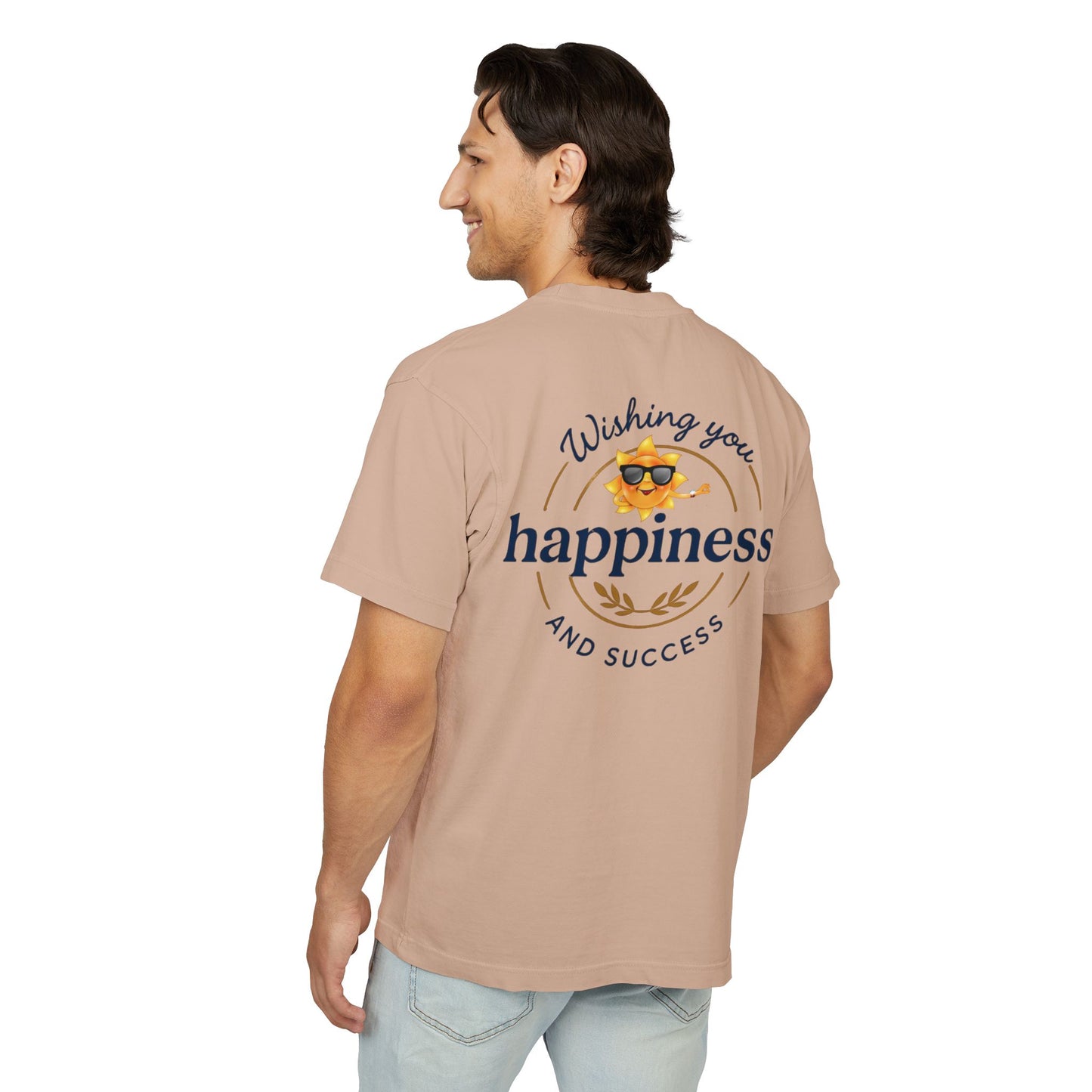 “Live Active. Stay Inspired.” with Happiness & Success — Boxy Graphic T-Shirt