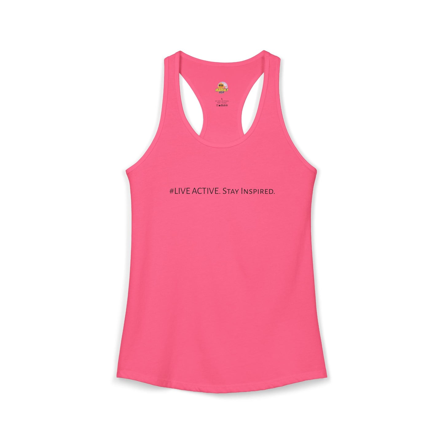 Women's "Live Active. Stay Inspired." Tank (Black Logo)