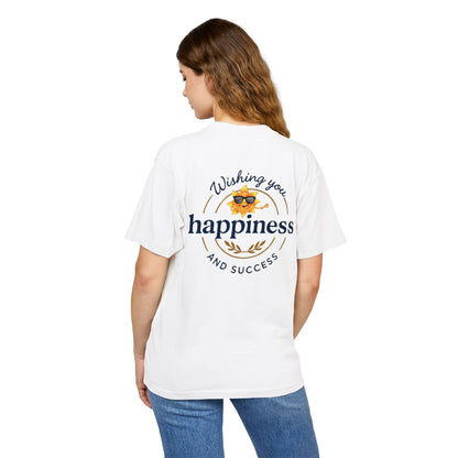 “Live Active. Stay Inspired.” with Happiness & Success — Boxy Graphic T-Shirt