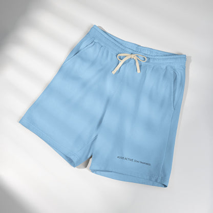 "Live Active. Stay Inspired." Sweat Shorts — Lightweight Casual Lounge Shorts (Black Logo)