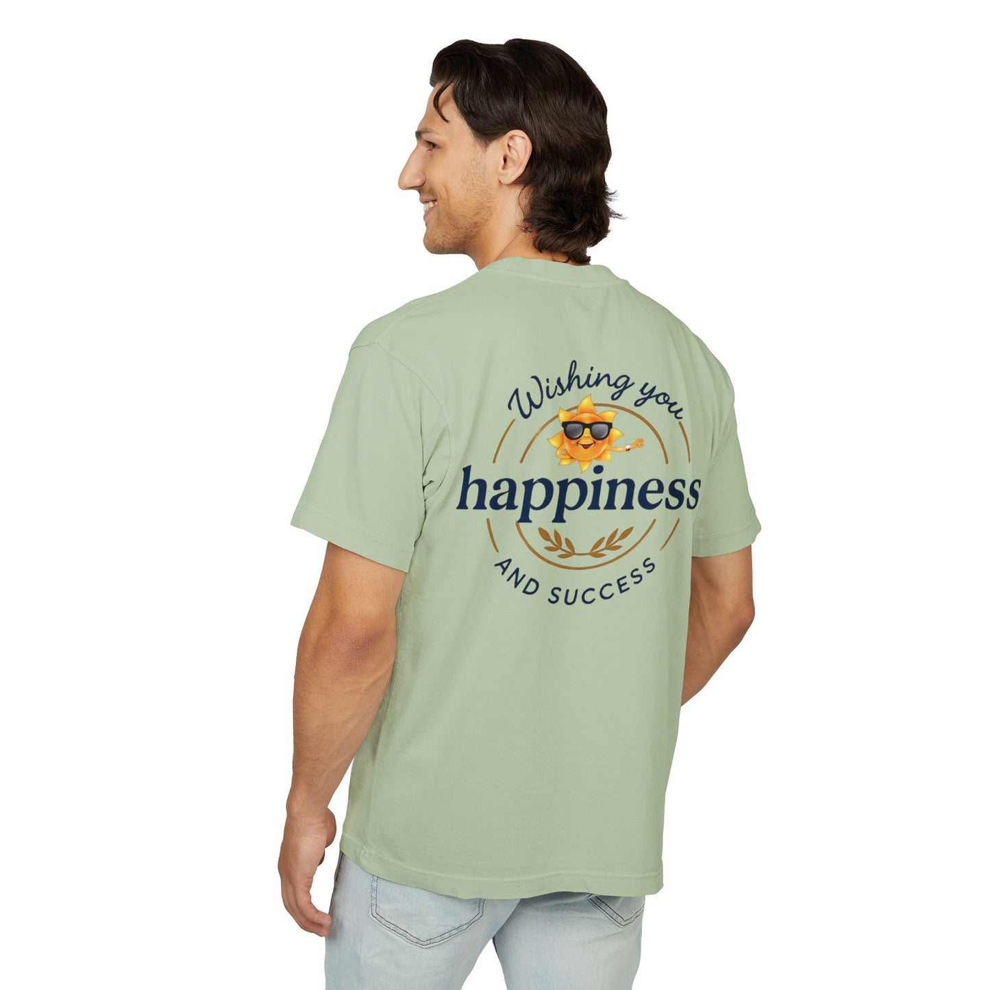 “Live Active. Stay Inspired.” with Happiness & Success — Boxy Graphic T-Shirt