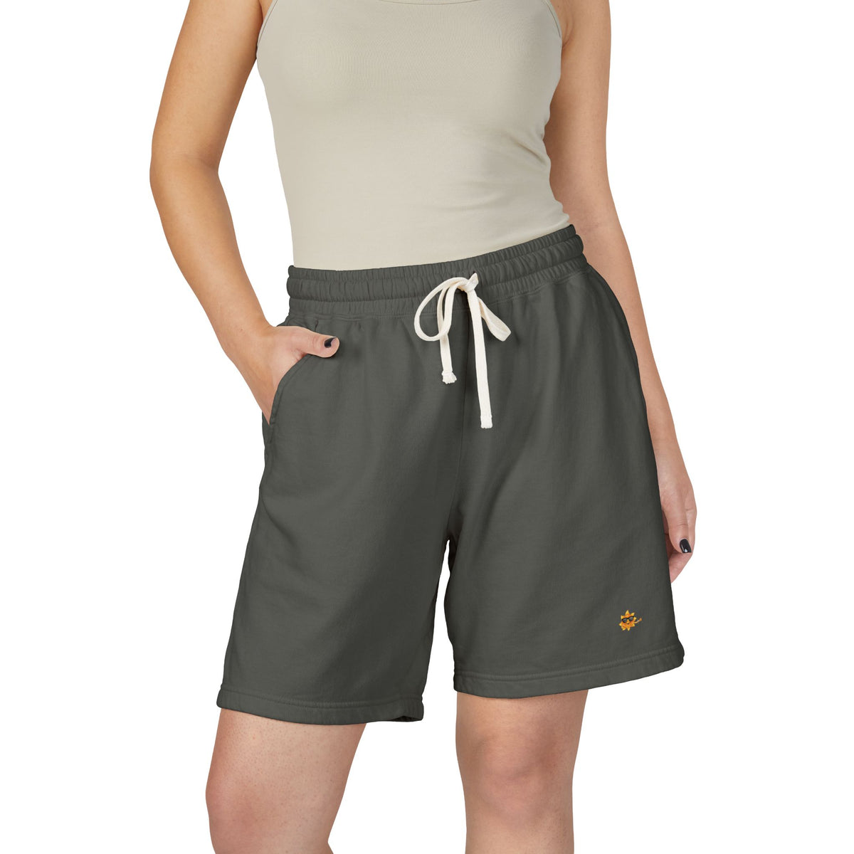 Heavenlyhigh Sun logo — Casual Lounge Sweat Shorts