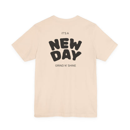 It's a New Day Unisex Tee, Motivational Shirt, Casual Wear, Gift for Him, Gift for Her, Positive Vibes, Everyday Essential