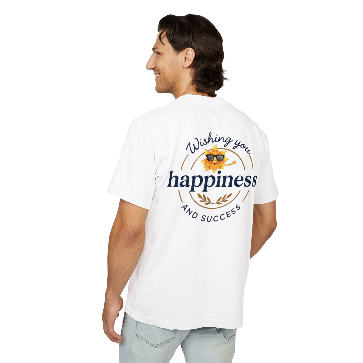 “Live Active. Stay Inspired.” with Happiness & Success — Boxy Graphic T-Shirt